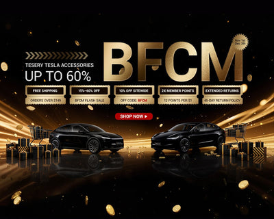 Tesery가 2025 BFCM 에픽 세일 시작: 테슬라 오너를 위한 70% 할인 플래시 딜, 더블 포인트, 6개월 무이자 할부 제공