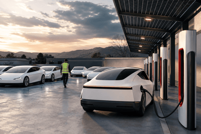 Tesla Cybercab Charging Logistics: What New Footage Shows