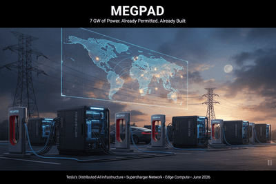 Tesla Files "MEGAPOD" Trademark: Modular AI Data Centers Powered by the Supercharger Network's 7 GW