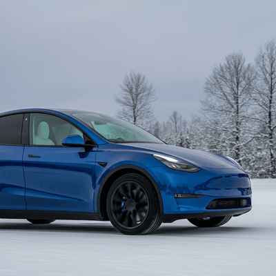 Tesla Model Y Winter Test Puts Defrost Feature Up Against 8 Inches of Snow