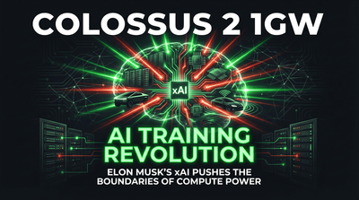 Elon Musk xAI Brings 1GW Colossus 2 AI Training Cluster Online