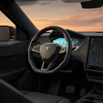 FIRST LOOK: Tesla Cybertruck Police Cruiser Interior - Tesery Official Store