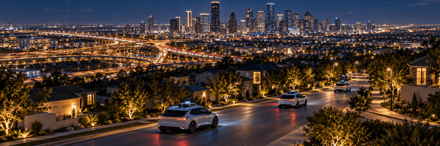 Houston Robotaxi Growth Reported as Texas Fleet Passes 1,000