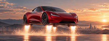 Reports: Tesla Unveils SpaceX-Developed Flying Roadster, 2028 Target - Tesery Official Store