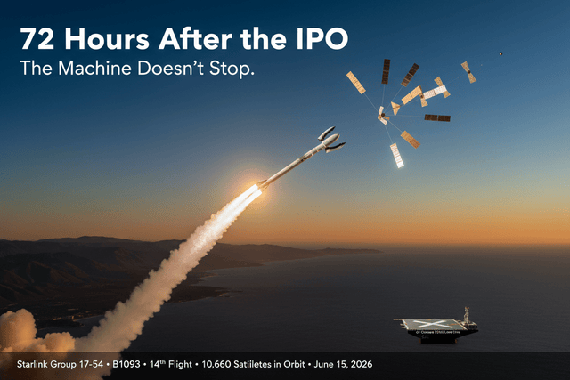 SpaceX's First Launch After Its Historic IPO: Falcon 9 Delivers 24 Starlink V2 Mini Satellites, Constellation Hits 10,660