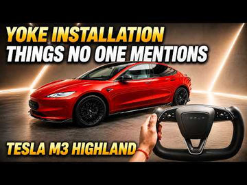Tesery Model 3 Highland Yoke Steering Wheel Install Guide - Tesery Official Store