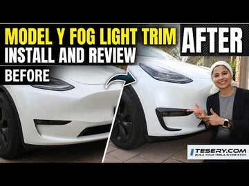 Tesery Model Y Carbon Fiber Fog Light Trim Install Guide - Tesery Official Store