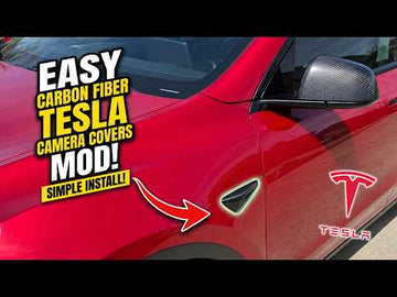 Tesery Model Y Carbon Fiber Side Camera Covers Install Guide - Tesery Official Store