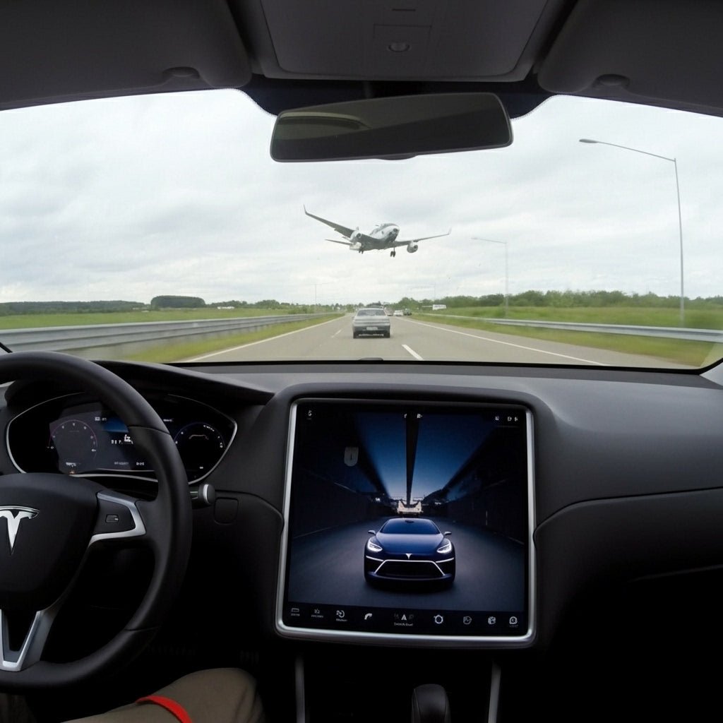 Tesla Dashcam Video Captures Incredible Plane Crash Avoidance Maneuver - Tesery Official Store