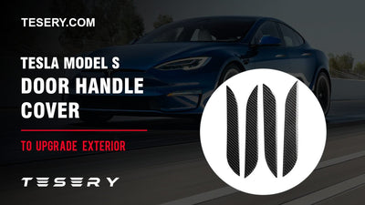 테슬라 Model S 리얼 카본 도어 핸들 커버—더 높은 보안을 제공합니다
