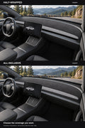 Matched full-cabin installation illustrations of Half-Wrapped and All-Inclusive coverage, highlighting the added lower strip on All-Inclusive.