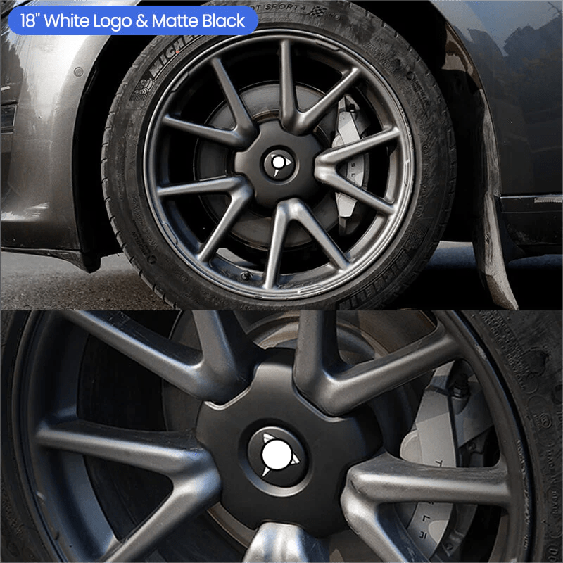 18" & 19” Hub Center Caps for Model 3 (2017 - 2023) | Quick - Snap & Tool - Free - Tesery Official Store