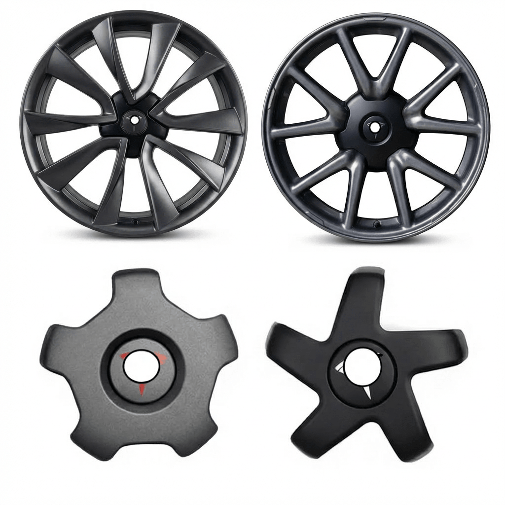 18" & 19” Hub Center Caps for Model 3 (2017 - 2023) | Quick - Snap & Tool - Free - Tesery Official Store