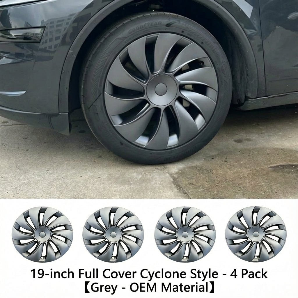 19 - inch Cyclone Wheel Covers for Tesla Model Y Juniper 2025+ (Set of 4) - Tesery Official Store