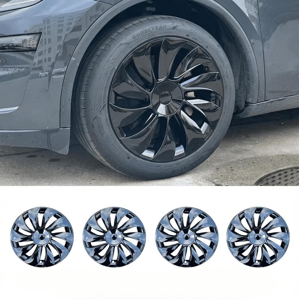 19 - inch Cyclone Wheel Covers for Tesla Model Y Juniper 2025+ (Set of 4) - Tesery Official Store