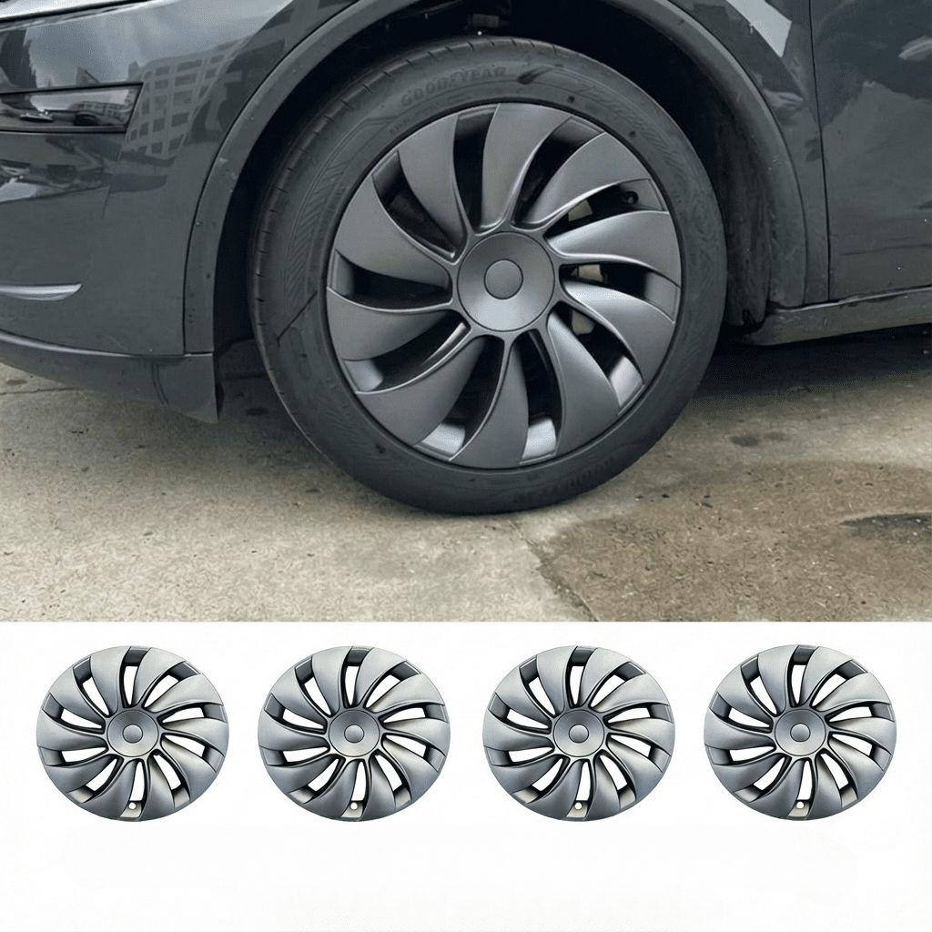 19 - inch Cyclone Wheel Covers for Tesla Model Y Juniper 2025+ (Set of 4) - Tesery Official Store