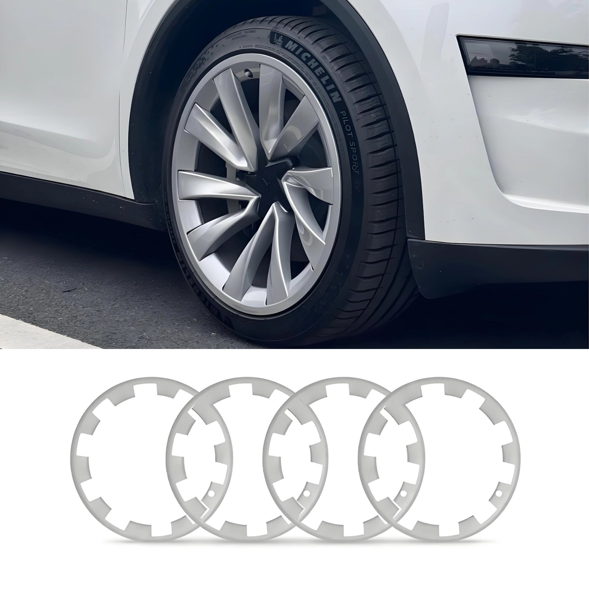 20″ Wheel Rim Protectors for Tesla Model Y Juniper (4PCS) - Tesery Official Store