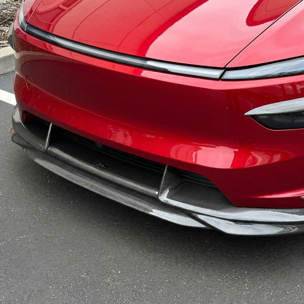 2025+ Model Y Juniper Carbon Fiber Front Lip Splitterc - High Performance Exterior Upgrade (Glossy/Matte) - Tesery Official Store