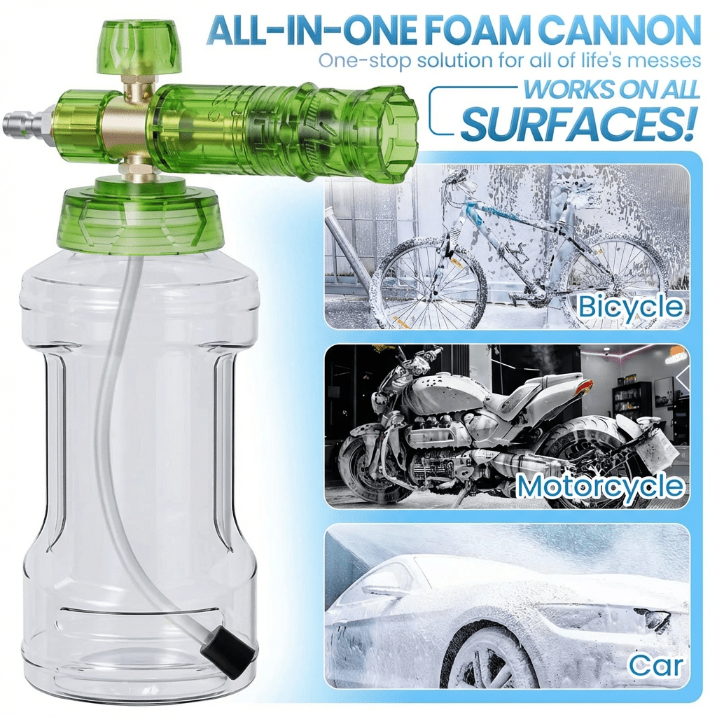 4000 PSI Foam Cannon for Pressure Washer - Aluminum Alloy Snow Foam Lance with 1/4" Quick Connect - Tesery Official Store