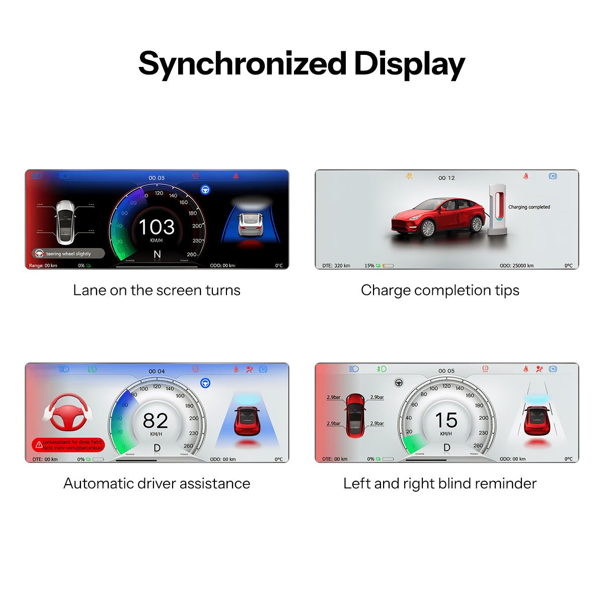 6.86'' Steering Instrument Cluster Display for Tesla Model 3 / Model Y - Tesery Official Store