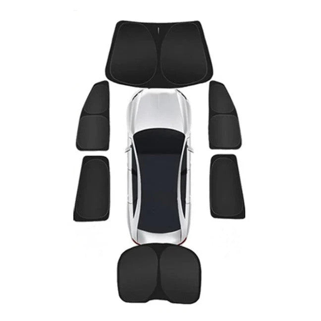 테슬라 모델 S용 6개 세트 창문 햇빛 가리개 커버