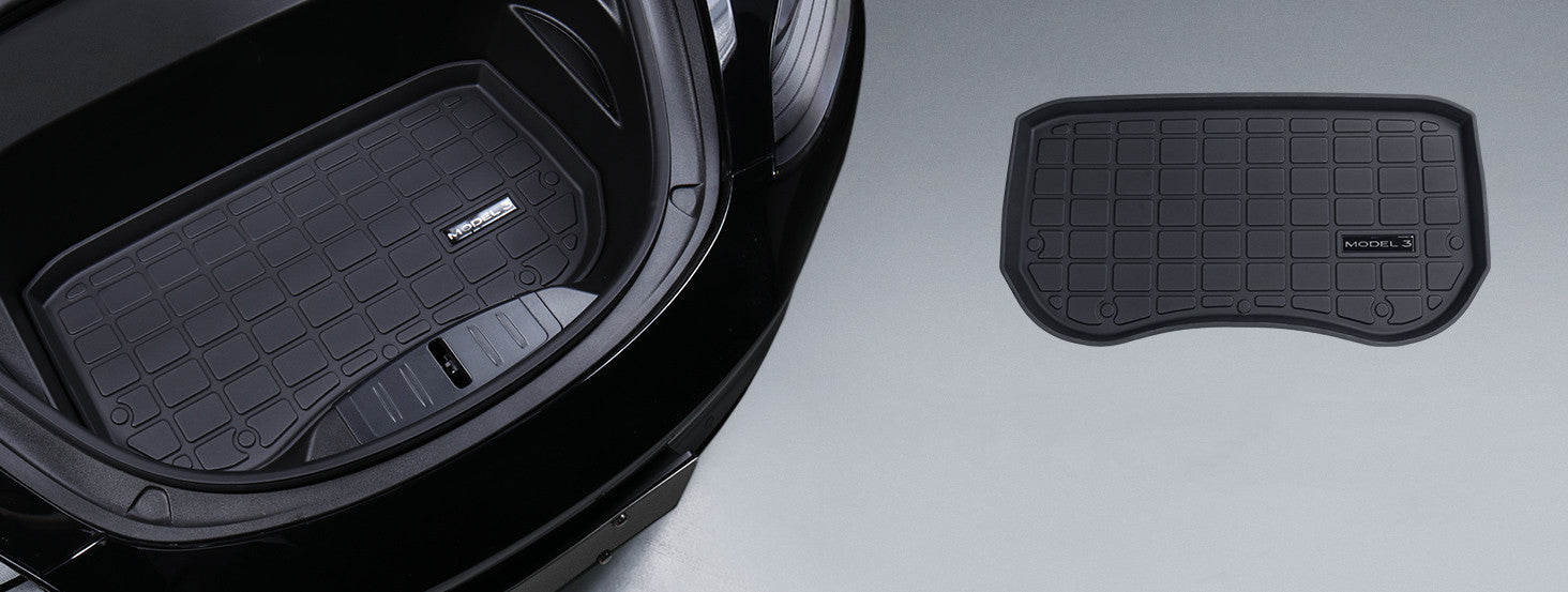 All Weather TPE Front Rear Trunk Mat for Tesla Model 3