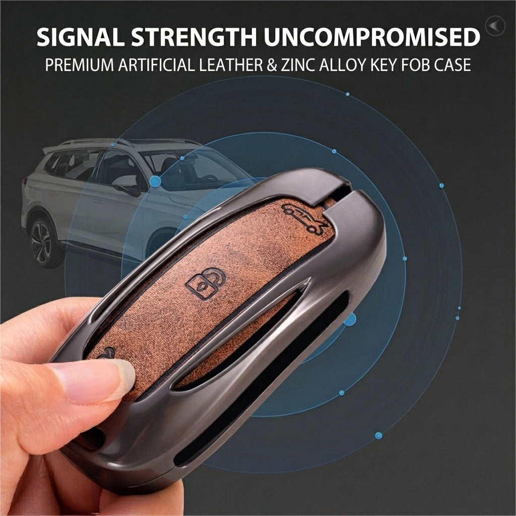 Alloy Key Fob Cover for Tesla Model 3 / Y / S / X – All-Cover Protection