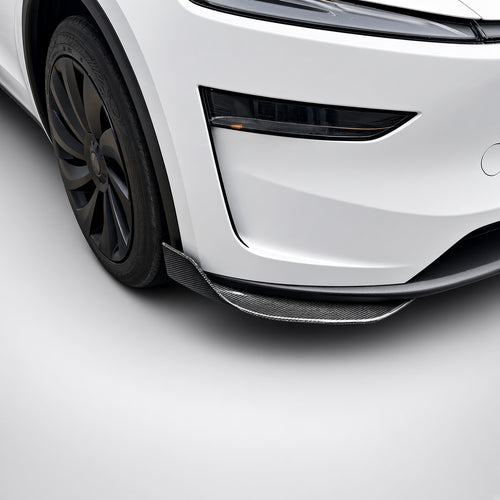 Real Carbon Fiber Front Bumper Corner Trim for Model Y Juniper / Model 3 Highland