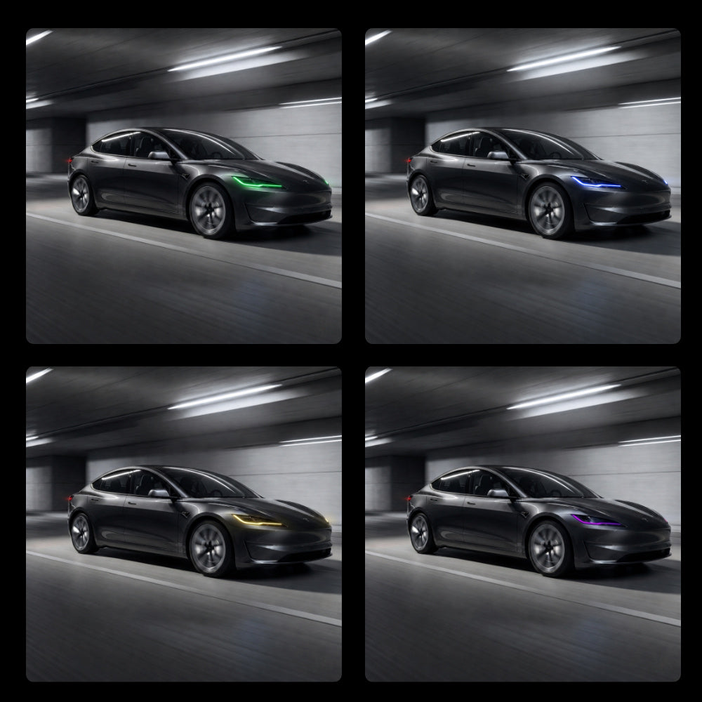 Model 3 Highland용 RGB 주간 주행등 모듈 업그레이드 키트丨앱 및 원격 제어