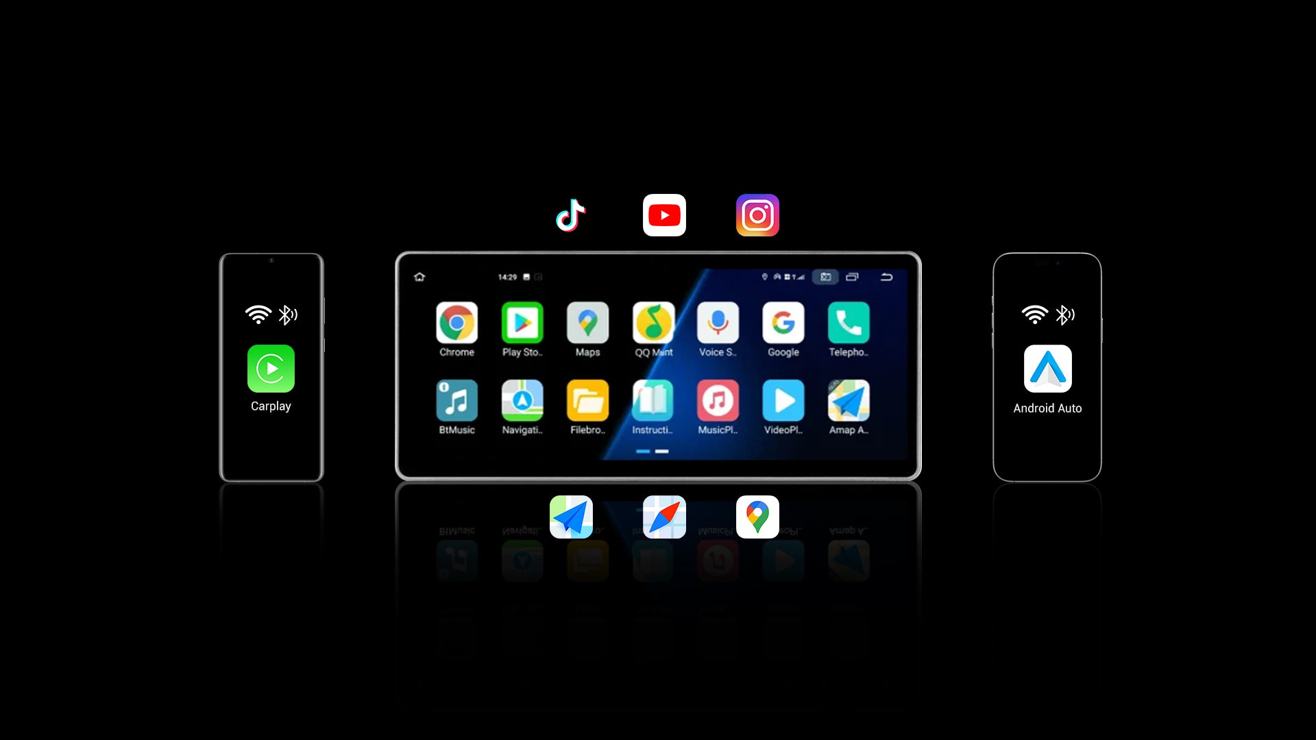 TESERY 10.25‘’ Android 4G Tesla Model 3 / Y Display LCD Instrument Dashboard Screen