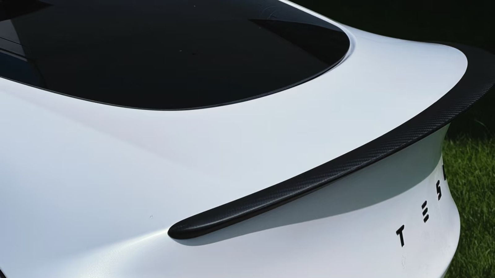 TESERY Spoiler Performance Style for Model Y / Model 3 Highland - Dry Carbon Fiber Exterior Mods