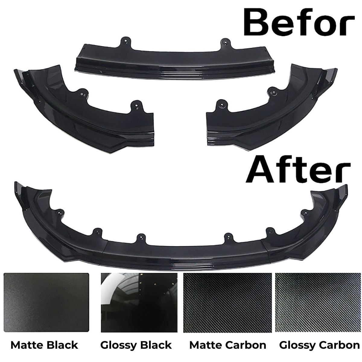 ABS Front Lip Spoiler for Tesla Model Y Juniper - Tesery Official Store