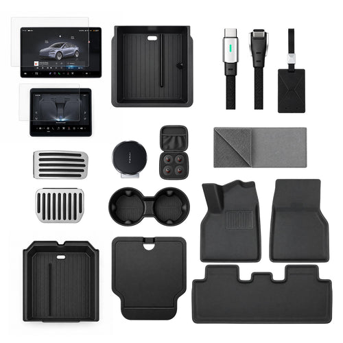 Accessories Kit for Tesla Model 3 Premium (2025+) – 12-Piece Must-Have Bundle for New Owners - Tesery Official Store