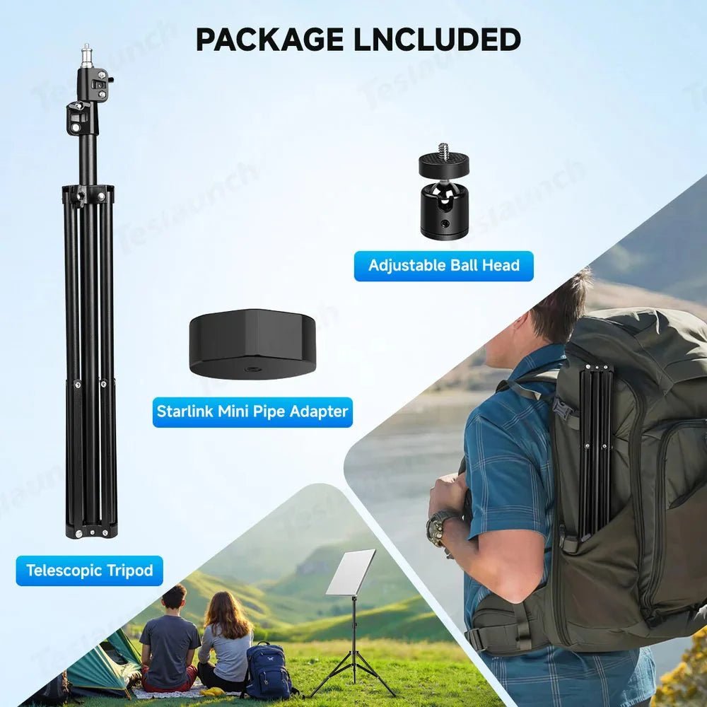 Adjustable Starlink Mini Tripod with 1/4 - 20 Thread Mount - Tesery Official Store