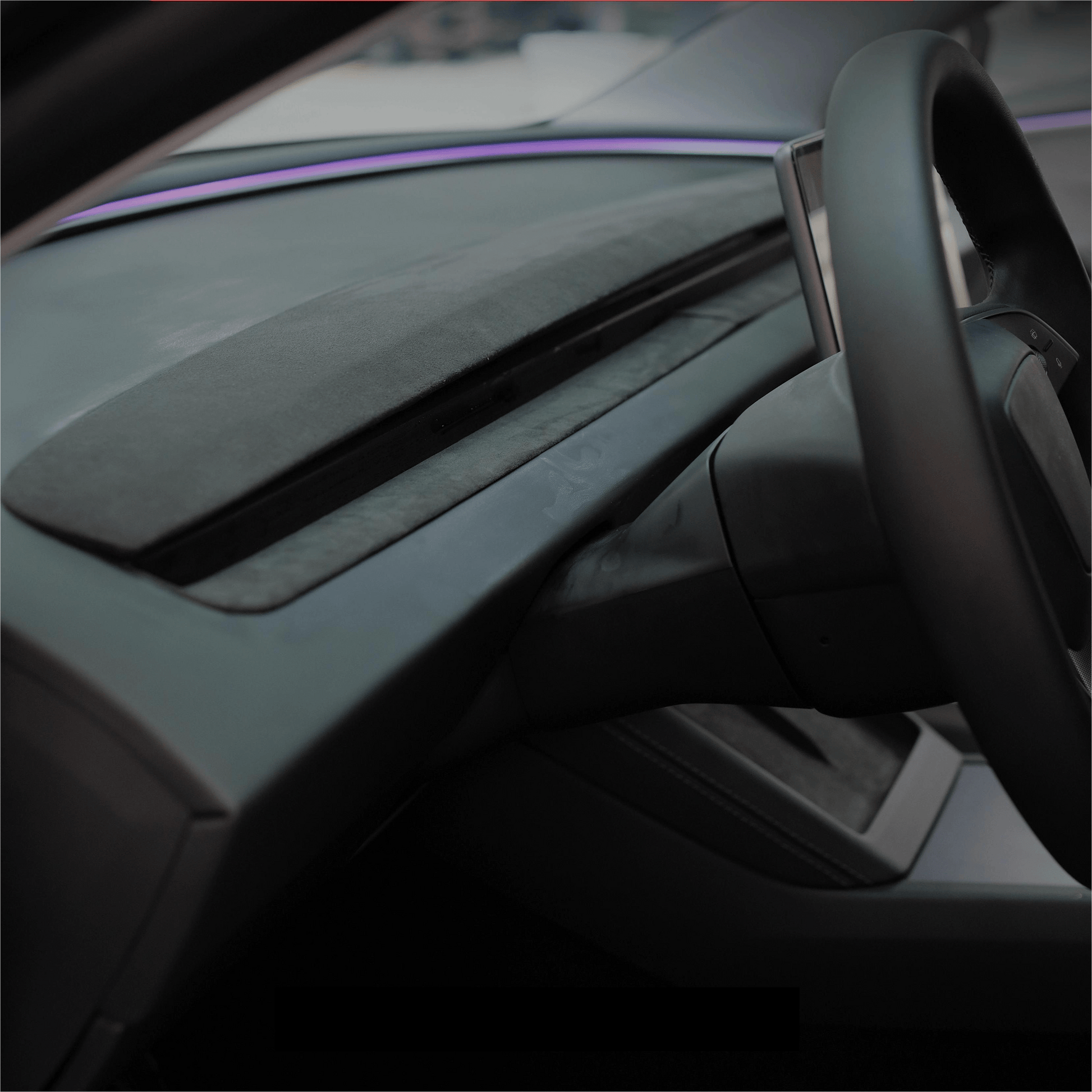 Alcantara Dashboard Replacement for Tesla Model Y Juniper / Model 3 Highland | Premium Matte Finish - Tesery Official Store