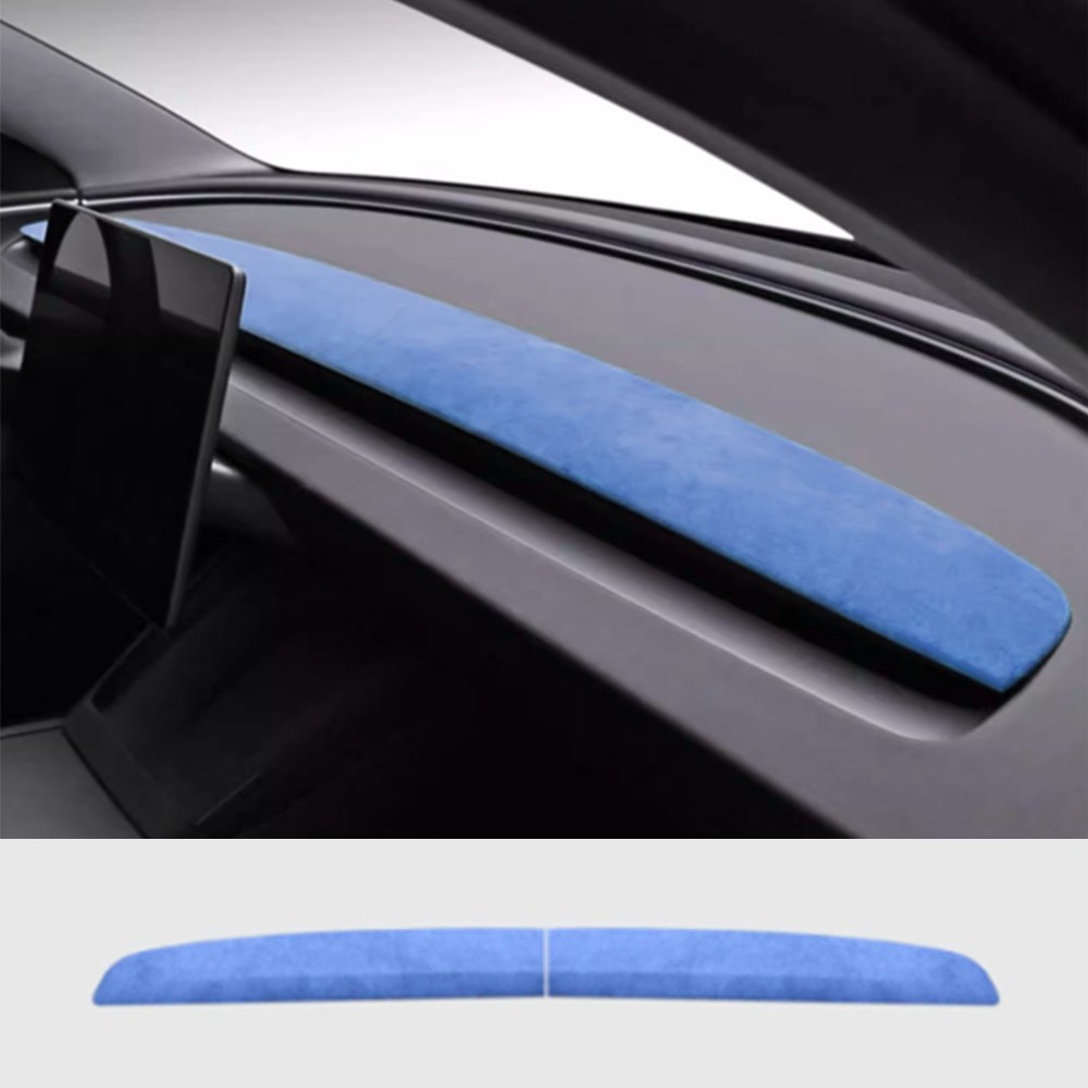 Alcantara Spliced Dash Trim for Tesla Model 3 Highland / Model Y Juniper (2PCS) - Tesery Official Store