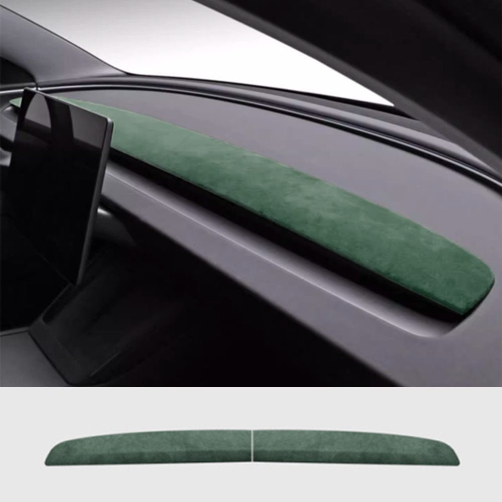 Alcantara Spliced Dash Trim for Tesla Model 3 Highland / Model Y Juniper (2PCS) - Tesery Official Store