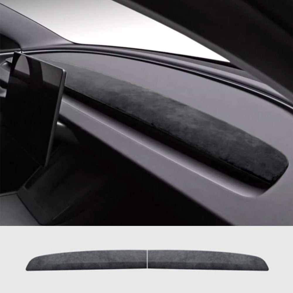 Alcantara Spliced Dash Trim for Tesla Model 3 Highland / Model Y Juniper (2PCS) - Tesery Official Store