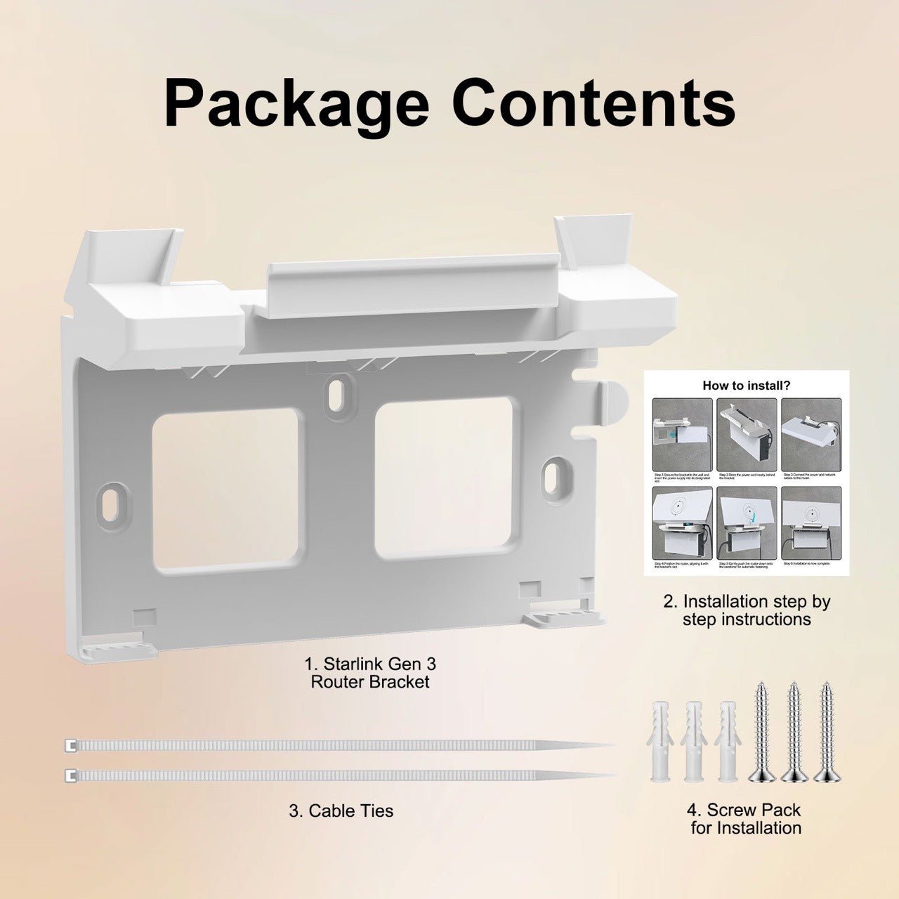 All - in - One Wall Mount for Starlink Gen 3 - Tesery Official Store