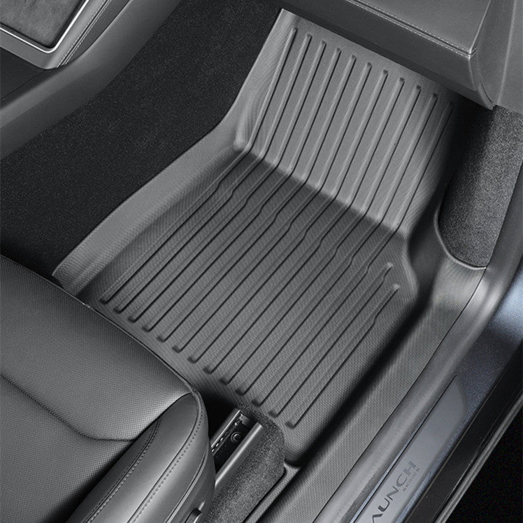 All Weather TPE Floor Mats with Door Sill Protector for Model 3 Highland - Tesery Official Store