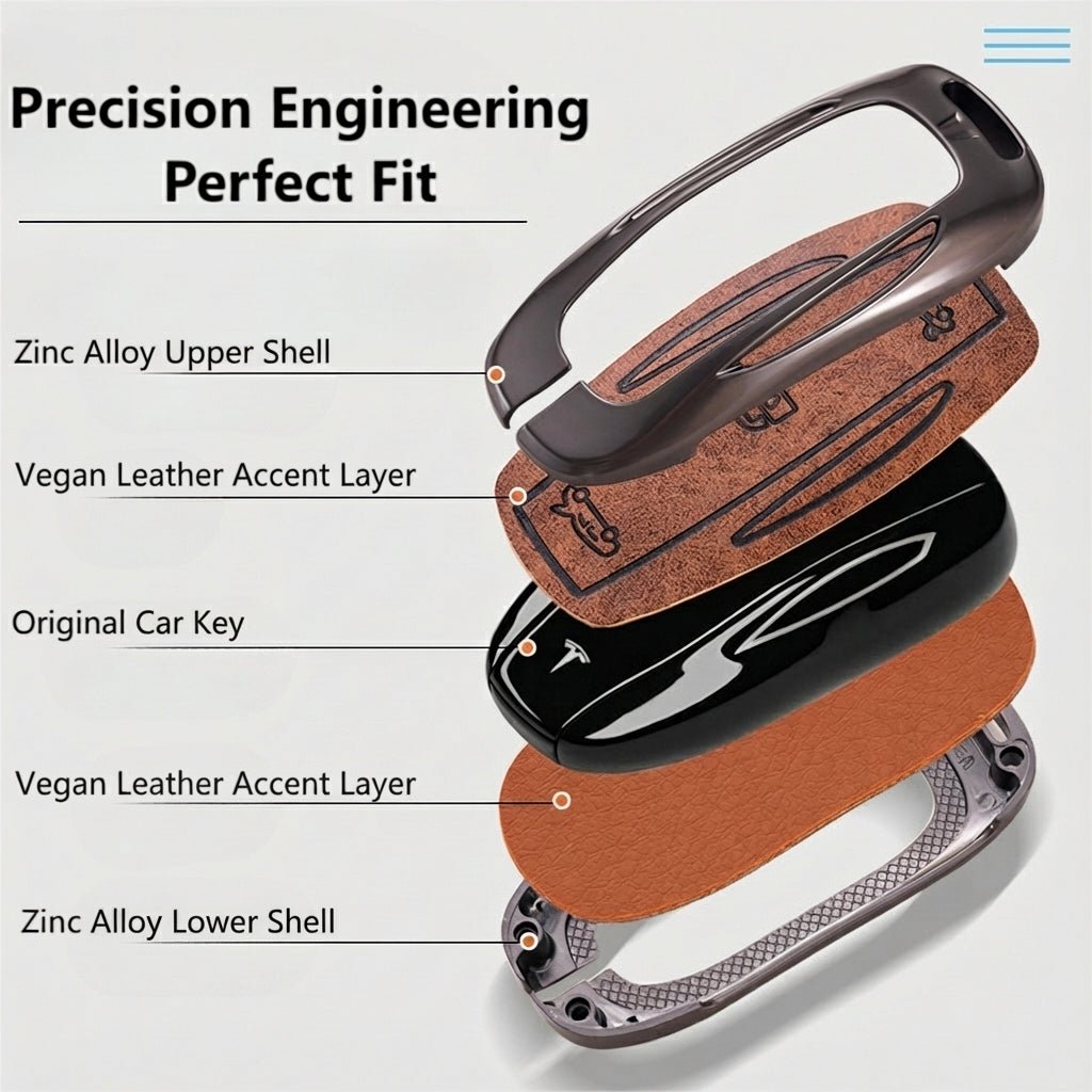 Alloy Key Fob Cover for Tesla Model 3 / Y / S / X – All - Cover Protection - Tesery Official Store