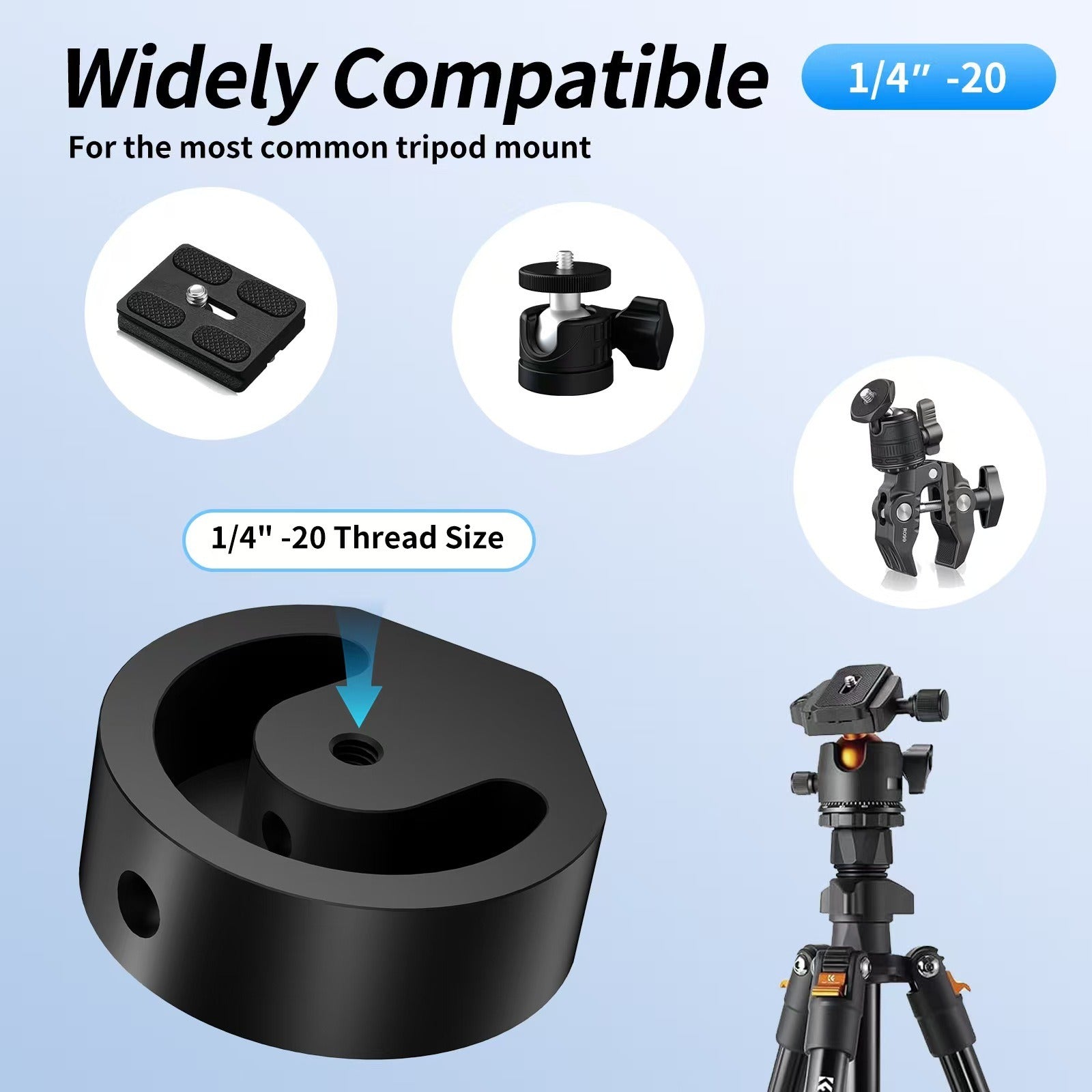 Aluminum Alloy Tripod Ball Head Adapter for Starlink Mini4 - Tesery Official Store
