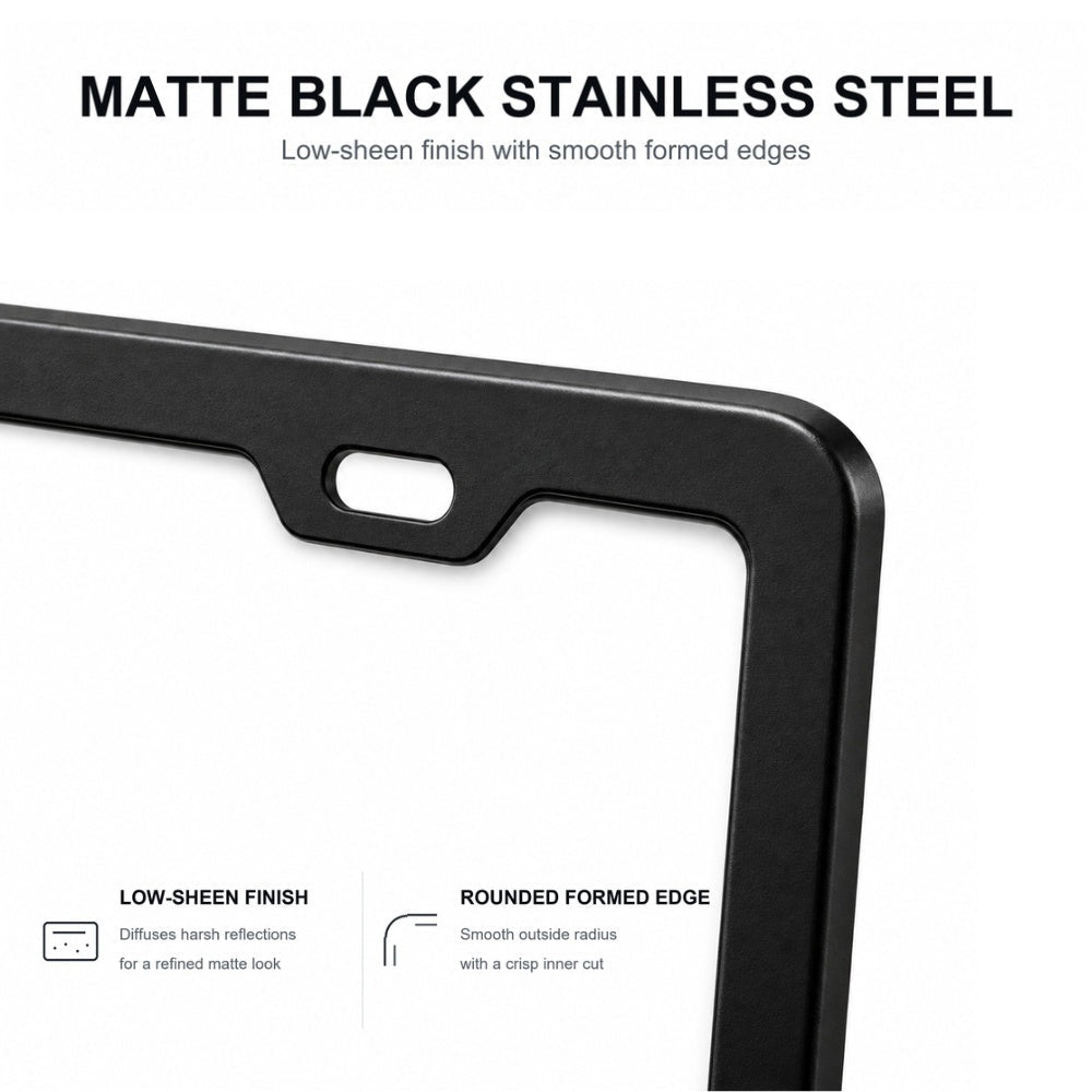Black License Plate Frames for Tesla – 2 Pack, Front & Rear - Tesery Official Store