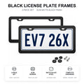 Black License Plate Frames for Tesla – 2 Pack, Front & Rear - Tesery Official Store