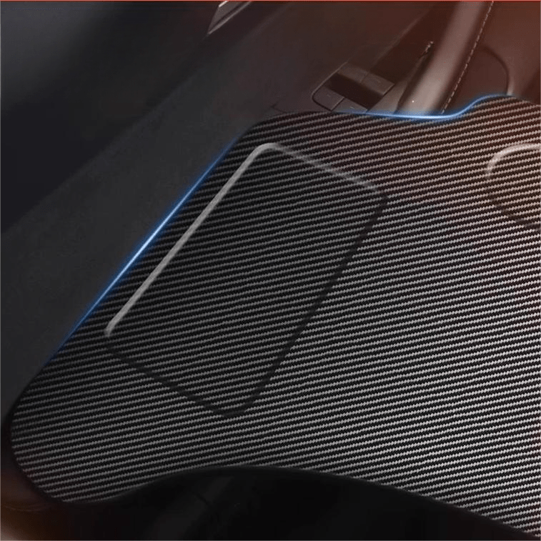 Carbon Fiber Pattern Foldable Working Tray Table for Model 3 Highland & Model Y Juniper | ABS - Tesery Official Store