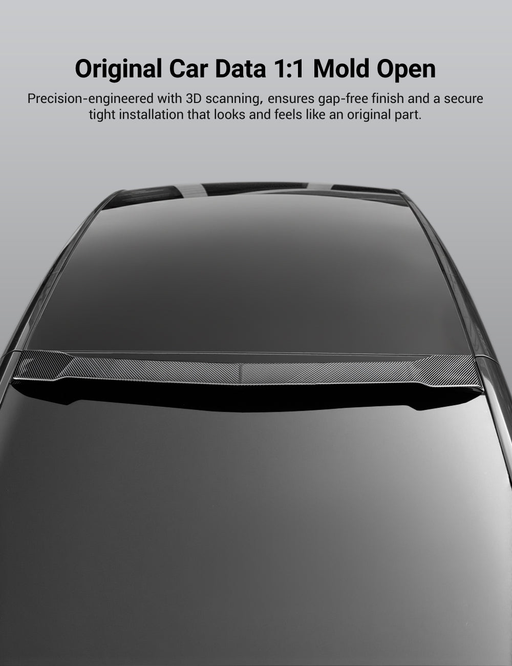 Carbon Fiber Roof Spoiler for Tesla Model Y Juniper - Tesery Official Store