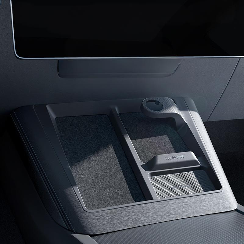 Center Console 3 - in - 1 Wireless Charging Anti - Slip Organizer for Model Y Juniper & Model 3 Highland - Tesery Official Store