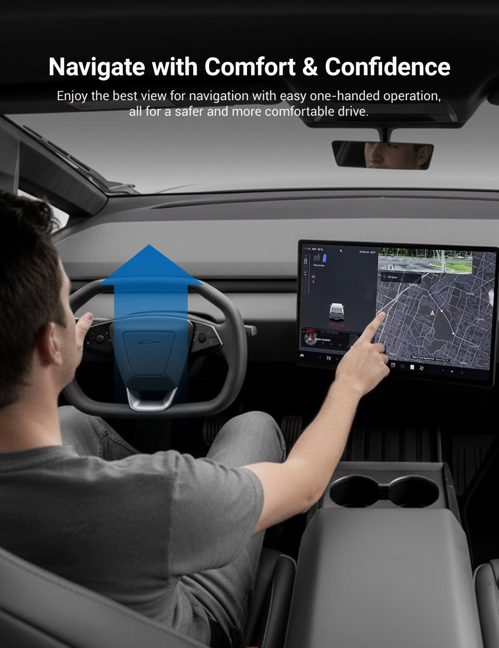 Center Screen Swivel Rotating Mount Kit for Tesla Cybertruck - Tesery Official Store