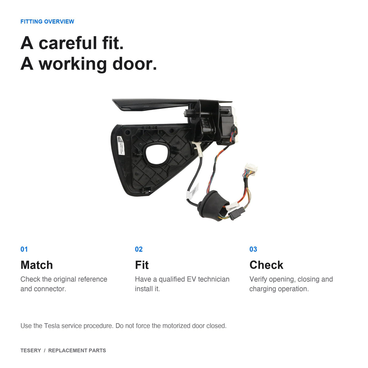 Charge Port Door Assembly for Tesla Model 3 / Model Y – North America - Tesery Official Store