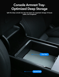 Console & Armrest Triple Storage Pack for Model Y Juniper & Model 3 Highland - Tesery Official Store